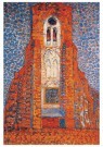 Piet Mondrian (1872-1944)  - 
Sun, church in zeeland: Zoutelande church, 1909-1910 -
Postcard - 
1A00115-1