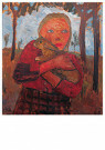 Paula Modersohn-Becker 1876-07 - 
Girl with rabbit, 1905 -
Postcard - 
1A00207-1