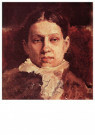 Valentin Serov (1865-1911)  - 
Portrait of V.A. Repina, 1881 -
Postcard - 
A102189-1