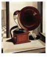 Pyke Koch (1901-1991)  - 
Woman with gramophone -
Postcard - 
A10234-1