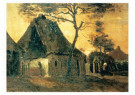 Vincent van Gogh (1853-1890)  - 
Farmhouse Nuenen -
Postcard - 
A10365-1