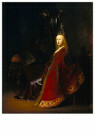 Rembrandt Van Rijn (1606/7-'69 - 
Minerva in her Study, circa 1631-1632 -
Postcard - 
A106445-1