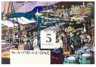 Vassily Kandinsky (1866-1944)  - 
Study for a Ship Poster, 1906 -
Postcard - 
A110926-1