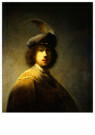 Rembrandt Van Rijn (1606/7-'69 - 
Self-portrait with Plumed Beret, 1629 -
Postcard - 
A111455-1