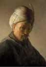 Rembrandt Van Rijn (1606/7-'69 - 
Bust of an old man with turban (detail) -
Postcard - 
A11654-1