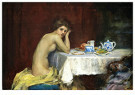 William A. Breakspeare 1856-19 - 
Nude at a Table -
Postcard - 
A120617-1