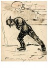 Theo van Doesburg (1883-1931)  - 
Man pulling boat, 1903 -
Postcard - 
A121222-1