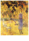 Paul Gauguin (1848-1903)  - 
Man Picking Fruit from a Tree, 1897 -
Postcard - 
A121962-1