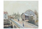 Alfred Sisley (1839-1899)  - 
The bridge Moret -
Postcard - 
A12412-1