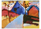 Vassily Kandinsky (1866-1944)  - 
Kochel - Straight Road, 1909 -
Postcard - 
A124894-1