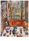 Pierre Bonnard (1867-1947)  - 
Interior, Window, circa 1930 -
Postcard - 
A125222-1