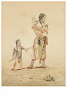 Charles Marion Russell(1864-26 - 
Indian Mother -
Postcard - 
A13329-1