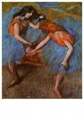 Edgar Degas(1834-1917)  - 
Two Dancers With Yellow Carsages -
Postcard - 
A13950-1