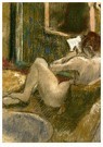 Edgar Degas(1834-1917)  - 
Nude From The Rear, Reading -
Postcard - 
A14196-1