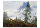 Caspar David Friedrich1774-'40 - 
Mountain Peak With Drifting Clouds -
Postcard - 
A15073-1