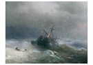 Ivan Aivazovsky(1817-1900)  - 
Lowering The Boats -
Postcard - 
A16280-1
