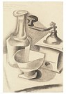 Juan Gris(1887-1927)  - 
Still life with a coffee grinder -
Postcard - 
A16437-1