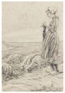 Max Liebermann(1847-1935)  - 
Knitting shepherdess (in the dunes) -
Postcard - 
A17086-1