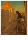 Maynard Dixon(1875-1946)  - 
From A Balcony In Guadalajara -
Postcard - 
A17232-1