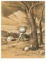 Odilon Redon(1840-1916)  - 
"Man Carrying Dice" -
Postcard - 
A18512-1
