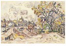 Paul Signac(1863-1935)  - 
The Pont Royal, autumn -
Postcard - 
A18725-1
