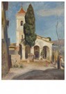 Auguste Renoir (1841-1919)  - 
The chapel of Notre Dame de Protection in Haut- -
Postcard - 
A19348-1