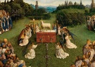 Jan van Eyck(1390-1441)  - 
Het Lam Gods, 1432  (middelste paneel, detail) -
Postcard - 
A200003-1