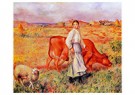 Auguste Renoir (1841-1919)  - 
Shepherdess Cow And Ewe -
Postcard - 
A20140-1