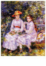 Auguste Renoir (1841-1919)  - 
The Daughters Of Paul Durand-Ruel -
Postcard - 
A20575-1