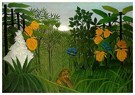 Henri Rousseau(1844-1910)  - 
The Repast Of The Lion -
Postcard - 
A21158-1