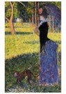 Georges Seurat(1859-1891)  - 
Woman With A Monkey -
Postcard - 
A21985-1