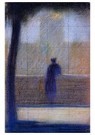 Georges Seurat(1859-1891)  - 
Man Leaning On A Parapet,1879-1881 -
Postcard - 
A21988-1