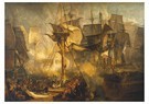William Turner(1775-1851)  - 
The Battle Of Trafalgar, As Seen From The From The Victory -
Postcard - 
A22522-1