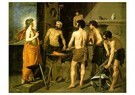 Diego Velázquez(1599-1660)  - 
The Smithy Of Volcano -
Postcard - 
A22669-1