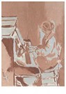 Walter Sickert(1860-1942)  - 
Girl Playing A Piano -
Postcard - 
A22738-1