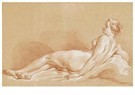 François Boucher (1703-1770)  - 
Young Nude Woman Lying Down -
Postcard - 
A24238-1