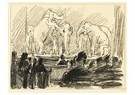 Isaac Israels (1865-1934)  - 
Elephants on the stage of the Scala Theatre, The Hague, 19 -
Postcard - 
A24524-1