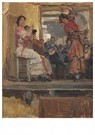 Isaac Israels (1865-1934)  - 
Café Chantant with the dance group La Feria, Paris -
Postcard - 
A24616-1