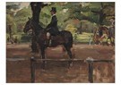 Isaac Israels (1865-1934)  - 
Riding in Hyde Park, Rotton Row, London -
Postcard - 
A24633-1