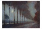 Jan Mankes(1889-1920)  - 
Evening landscape with moon, 1912 -
Postcard - 
A25221-1