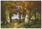 Adolf Kaufmann (1848-1916)  - 
Forest Landscape -
Postcard - 
A26082-1