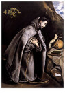 El Greco (1541-1614)  - 
St Francis Meditating, 1595 -
Postcard - 
A26636-1