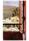 Edouard Vuillard (1868-1940)  - 
An open window overlooking flowering trees, 1900 -
Postcard - 
A27371-1