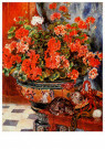 Pierre-Auguste Renoir (1841-19 - 
Geraniums and Cats, 1881 -
Postcard - 
A27413-1