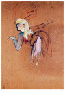 Henri de Toulouse-Lautrec  - 
Extra in the Folies-Bergere Revue, 1896 -
Postcard - 
A29708-1