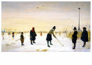 Hendrick Avercamp (1585-1634)  - 
Golf Players on the Ice, 1625 -
Postcard - 
A29788-1