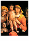 Andrea Mantegna (1430-1506)  - 
The Holy Family with Saint Elizabeth and the Infant John the -
Postcard - 
A31172-1