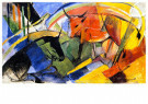 Franz Marc (1880-1916)  - 
Small Picture with Cattle, 1913 -
Postcard - 
A32579-1