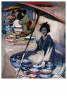 Robert Henri(1865-1929)  - 
A Japanese Pottery Seller, 1894 -
Postcard - 
A33021-1