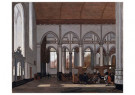 Witte, de, Emanuel 1616-1691  - 
Interior of the Oude Kerk, Amsterdam, circa 1659 -
Postcard - 
A33066-1